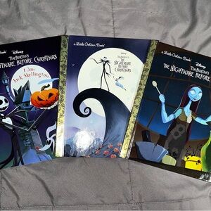 Disney The Nightmare Before Christmas Set of 3 Golden Books NEW